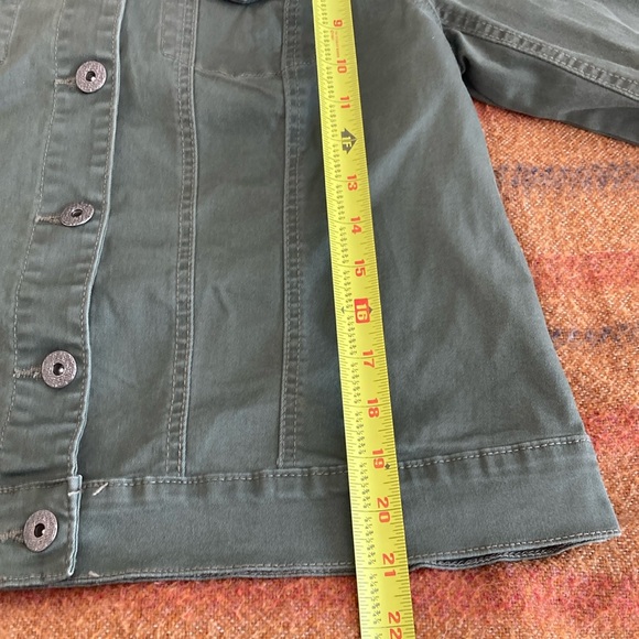 Signatures Studio olive denim jacket - Picture 8 of 10